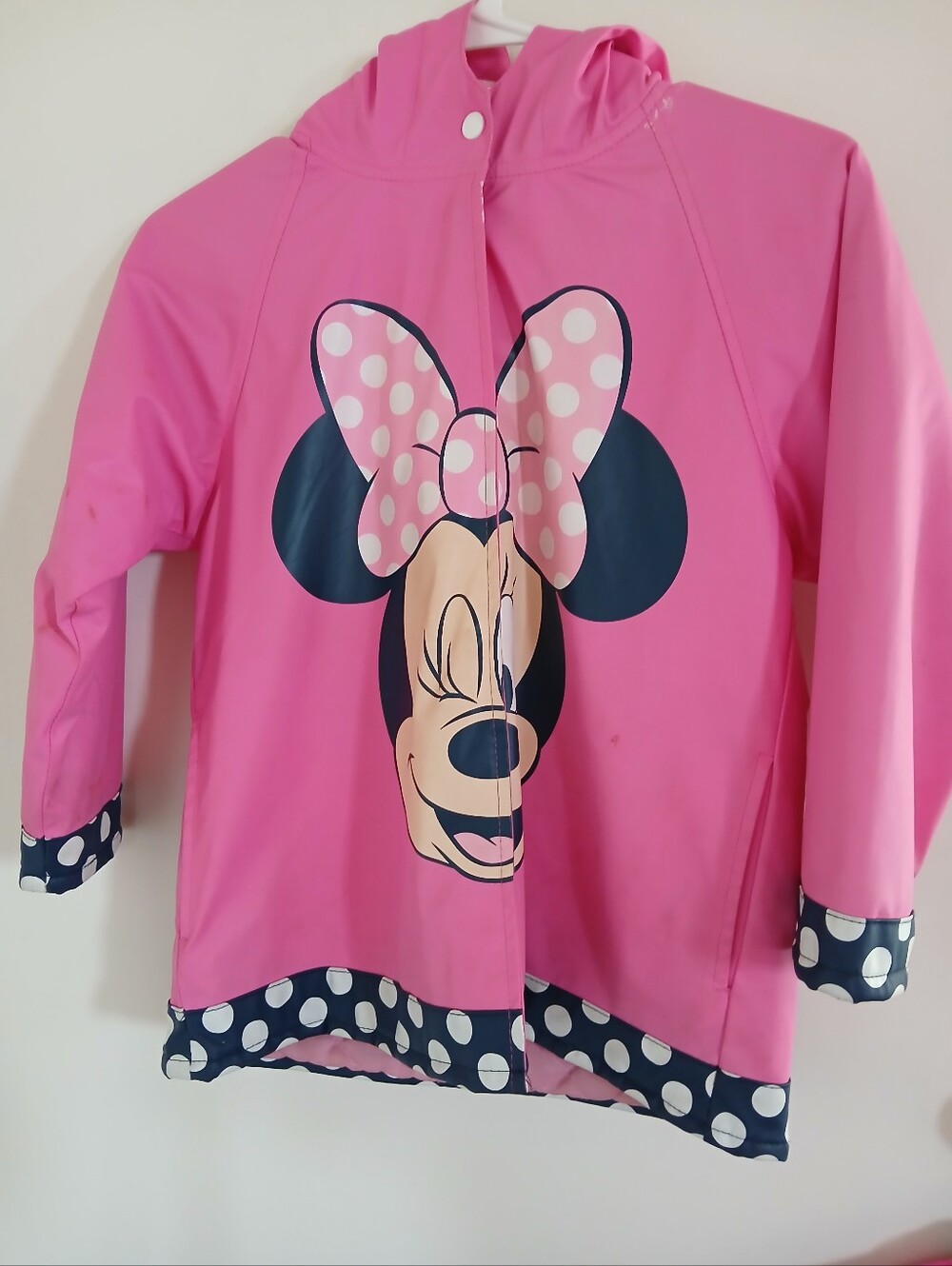 Girls Minnie Mouse Raincoat 6x